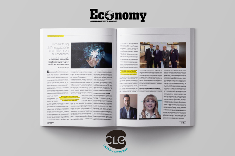 Read more about the article CLE tra le PMI più innovative d’Italia per la rivista nazionale Economy