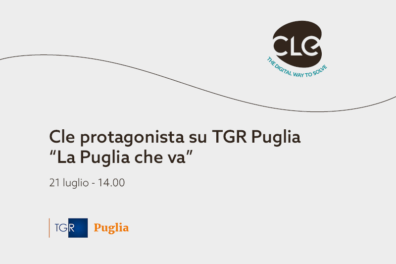 You are currently viewing Cle protagonista su TGR Puglia